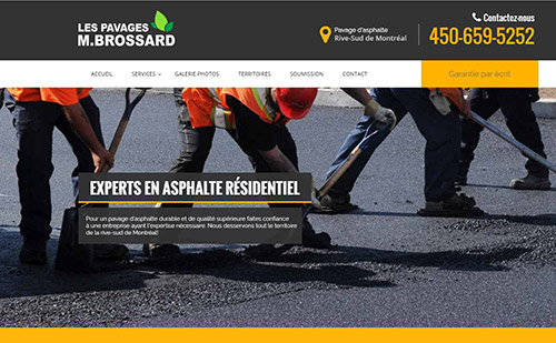 Les Pavages M.Brossard : pavage d'asphalte sur la Rive-Sud