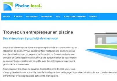 piscine creusée hors terre